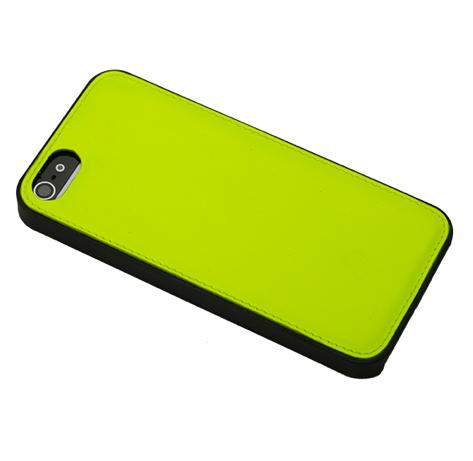 Поликарбонатов кейс с естествена кожа за iPhone 5, iPhone 5S, iPhone SE - TTAF Hand Crafted Neon Lime Case (лайм) | JAR Computers Поликарбонатов кейс с естествена кожа за iPhone 5, iPhone 5S, iPhone SE - TTAF Hand Crafted Neon Lime Case (лайм)