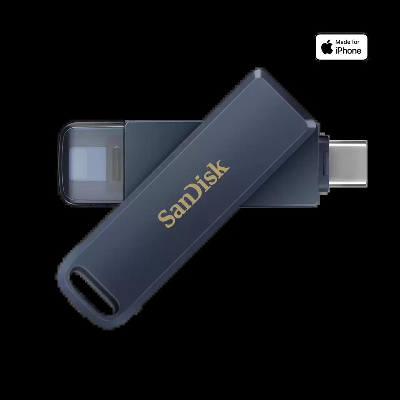SanDisk Флаш памет 128GB Phone Drive, USB 3.2 Type-C, Lightning