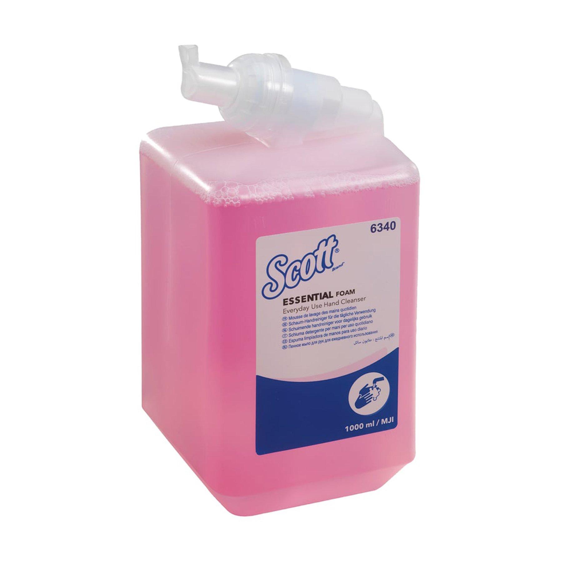 Сапун на пяна Kimberly-Clark Scott Essential, за ежедневна употреба, 2500 дози, 1 L, розов | JAR Computers Сапун на пяна Kimberly-Clark Scott Essential, за ежедневна употреба, 2500 дози, 1 L, розов
