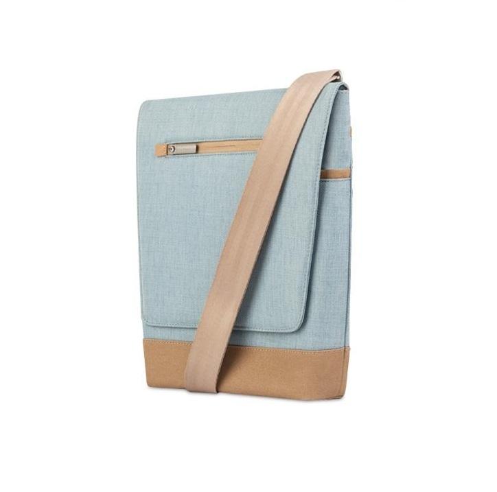 Стилна кожена чанта за MacBook 12 с отделение за таблети и смартфони - Moshi Aerio Lite Bag (син) | JAR Computers Стилна кожена чанта за MacBook 12 с отделение за таблети и смартфони - Moshi Aerio Lite Bag (син)