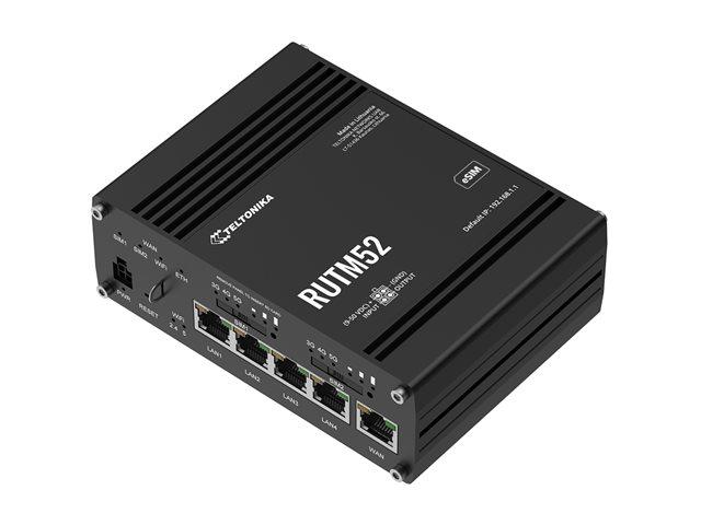 TELTONIKA NETWORKS RUTM52 DUAL SIM and eSIM 5G router