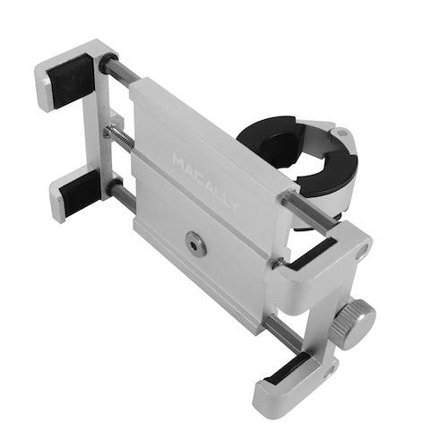 Универсална поставка за колело за iPhone и мобилни телефони - Macally Bike Mount (сребриста) | JAR Computers Универсална поставка за колело за iPhone и мобилни телефони - Macally Bike Mount (сребриста)
