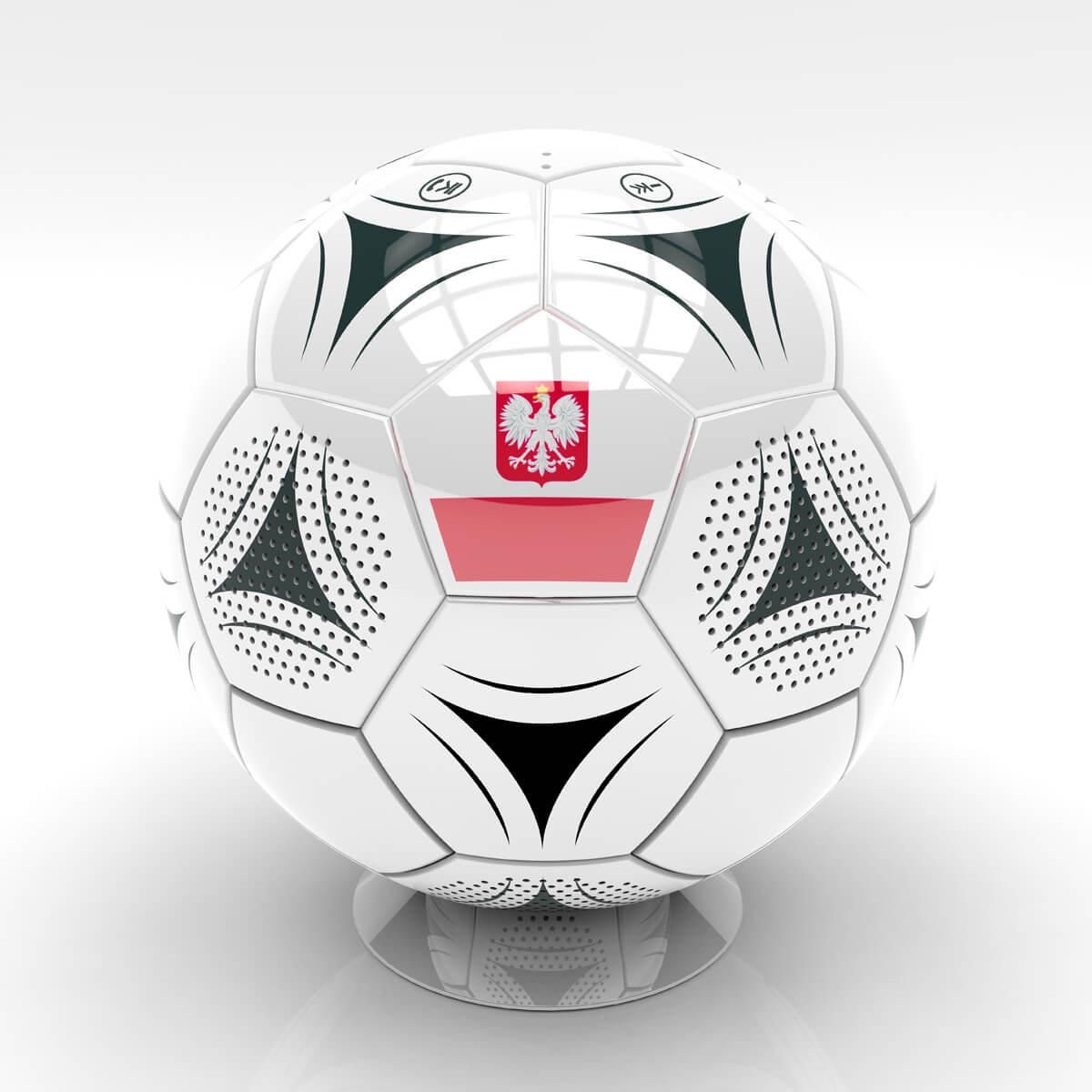 Безжичен портативен спийкър за мобилни устройства - Platinet Speaker PMGPF Bluetooth Football Polish Flag (бял) | JAR Computers Безжичен портативен спийкър за мобилни устройства - Platinet Speaker PMGPF Bluetooth Football Polish Flag (бял)