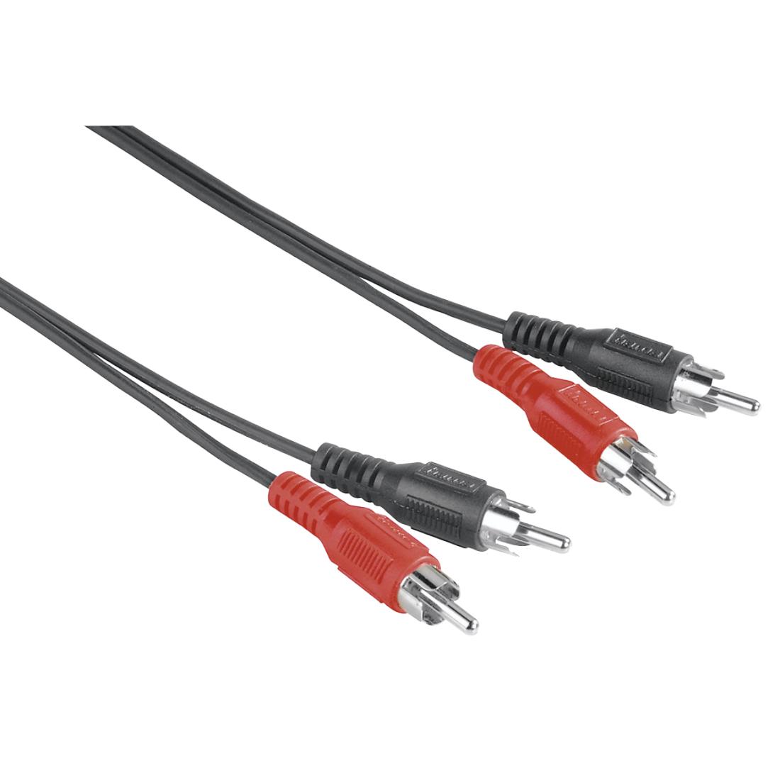 Hama 00205085 аудио кабел 1,5 м 2 x RCA Черен | JAR Computers Hama 00205085 аудио кабел 1,5 м 2 x RCA Черен