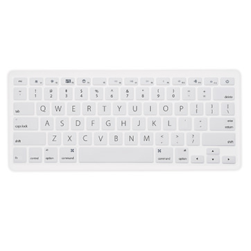 iLuv Silicon cover - силиконов протектор за MacBook клавиатури (бял)