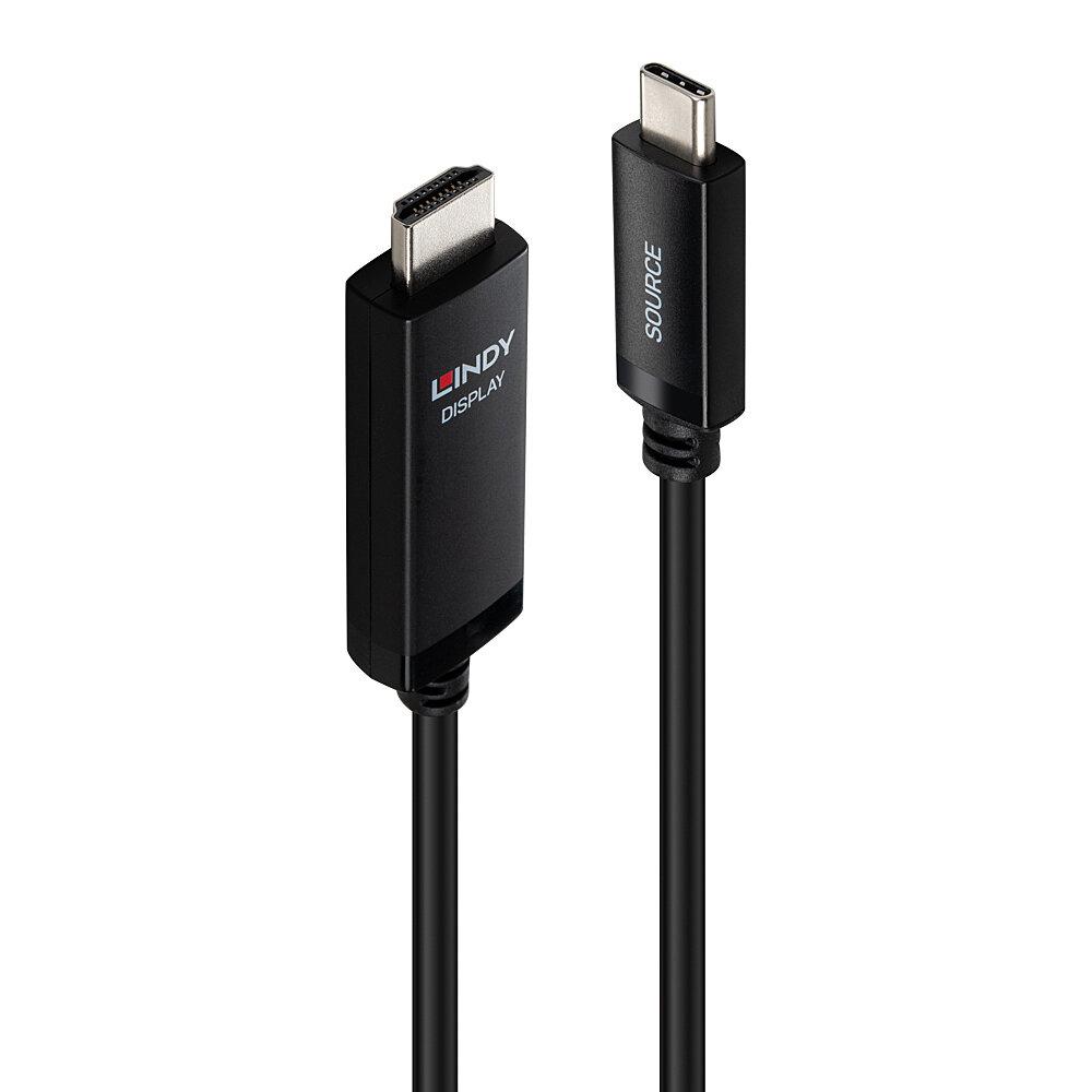 LINDY LNY-43434 :: USB Type C към HDMI® 8K60 адаптерен кабел, M/M, черен, 2.0 м | JAR Computers LINDY LNY-43434 :: USB Type C към HDMI® 8K60 адаптерен кабел, M/M, черен, 2.0 м