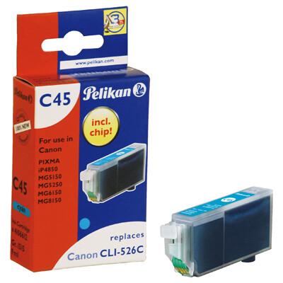Pelikan C45 глава и патрон за мастиленоструен принтер 1 броя Синьо-зелен | JAR Computers Pelikan C45 глава и патрон за мастиленоструен принтер 1 броя Синьо-зелен