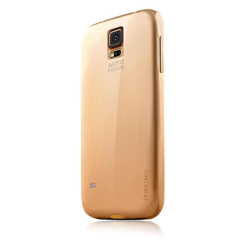 Поликарбонатов кейс и защитно покритие за дисплея за Samsung Galaxy S5 SM-G900, Samsung Galaxy S5 Neo - Itskins Pure Case (златист) | JAR Computers Поликарбонатов кейс и защитно покритие за дисплея за Samsung Galaxy S5 SM-G900, Samsung Galaxy S5 Neo - Itskins Pure Case (златист)