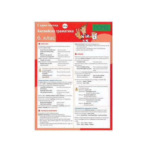 С един поглед - Английскa граматика, за 6 клас, Pons | JAR Computers С един поглед - Английскa граматика, за 6 клас, Pons