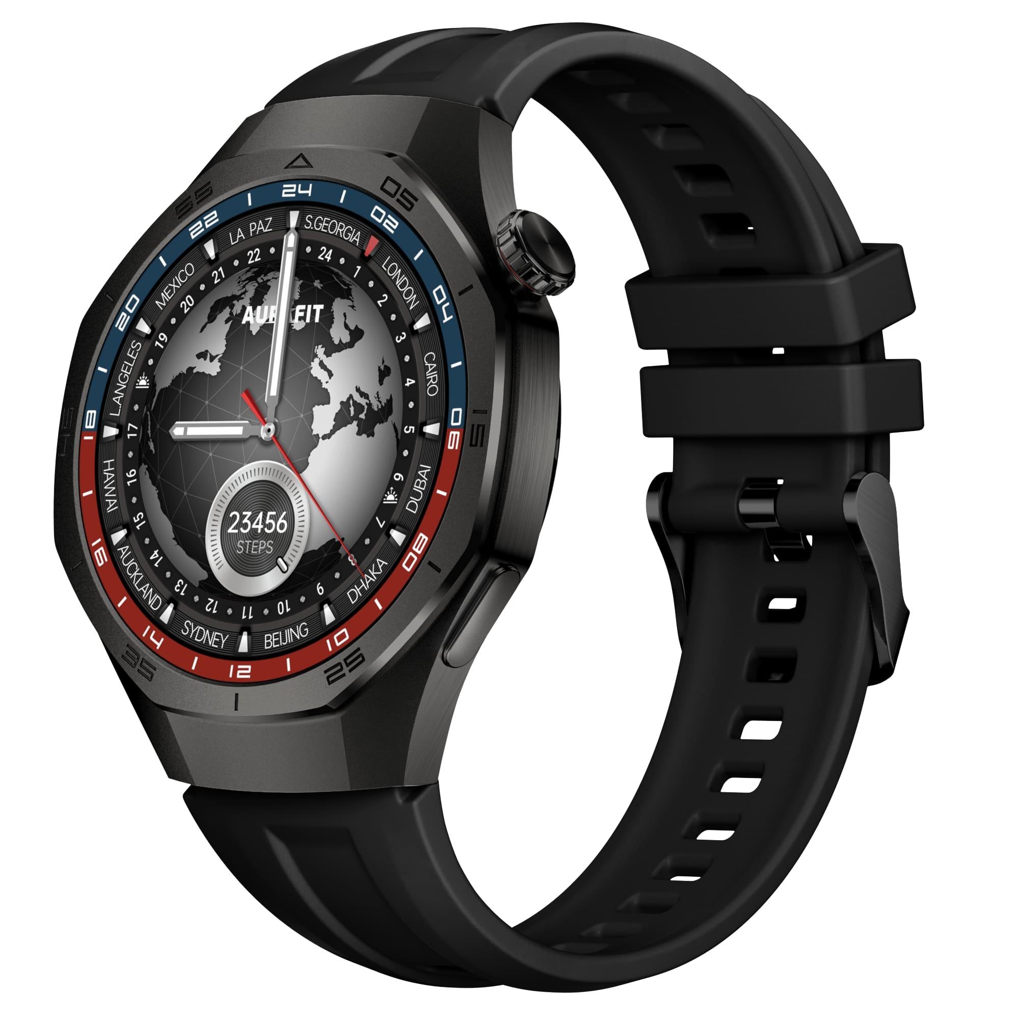 Смарт часовник Aurafit AM34, Amoled, Черен - 73124 | JAR Computers Смарт часовник Aurafit AM34, Amoled, Черен - 73124