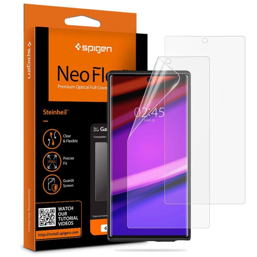 2 броя защитно покритие с извити ръбове за целия дисплей на Samsung Galaxy Note 10 Plus - Spigen Neo FLEX HD Screen Protector | JAR Computers 2 броя защитно покритие с извити ръбове за целия дисплей на Samsung Galaxy Note 10 Plus - Spigen Neo FLEX HD Screen Protector