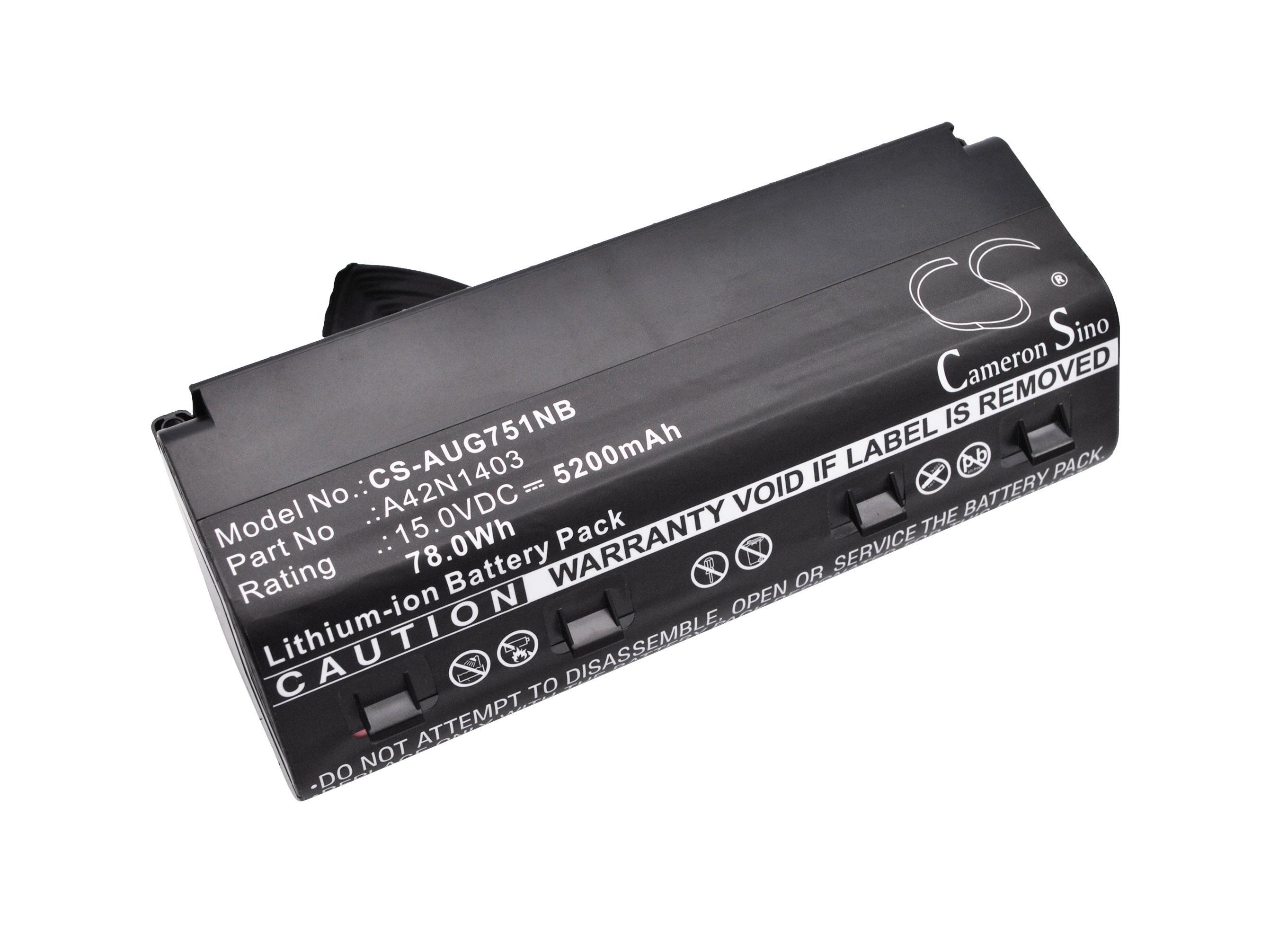 Батерия за лаптоп ASUS G751J  A42NI403 15V 5200mAh CAMERON SINO | JAR Computers Батерия за лаптоп ASUS G751J  A42NI403 15V 5200mAh CAMERON SINO