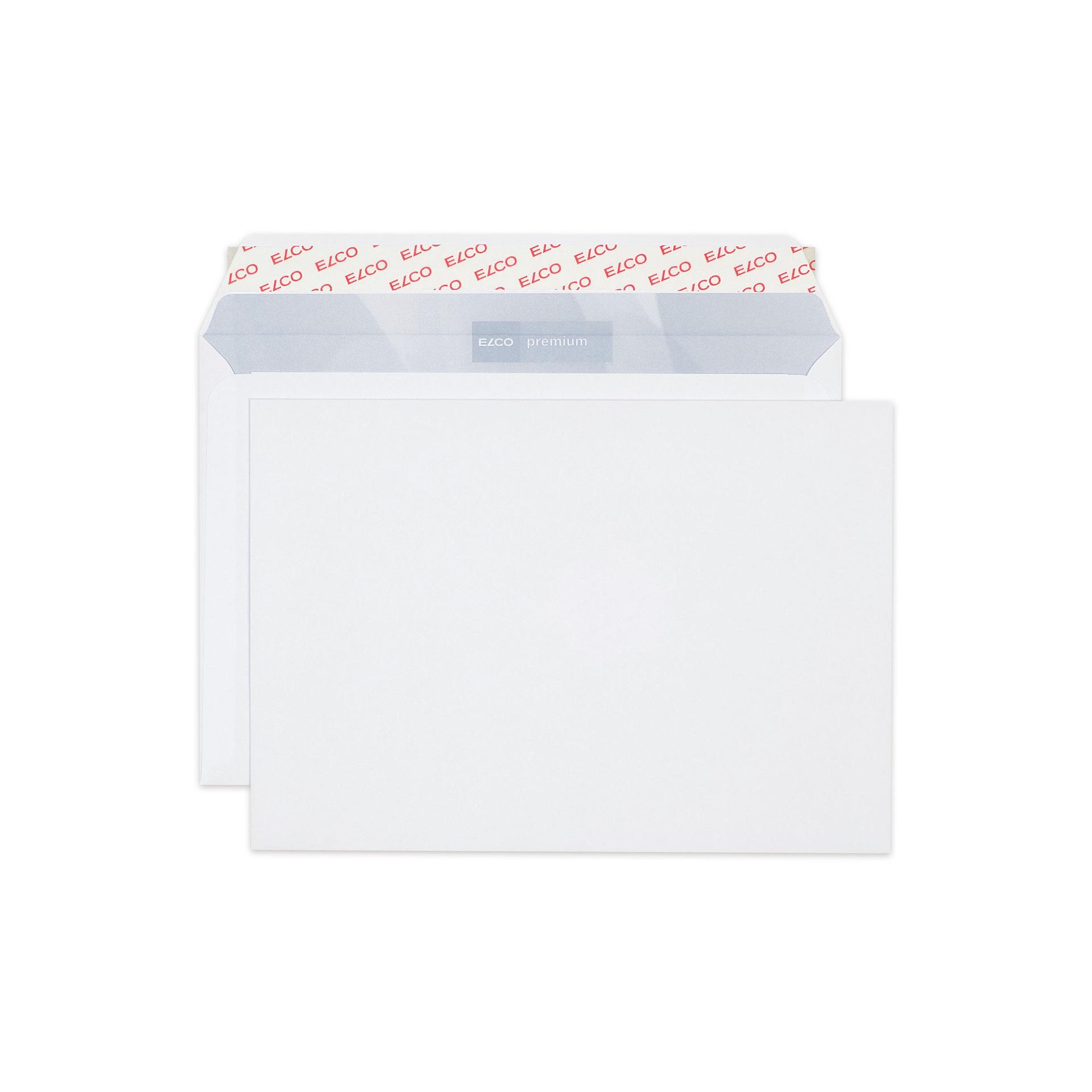 Elco Пощенски плик, C5, 162 х 229 mm, 100 g, прав капак със самозалепваща лента, бял,100 броя