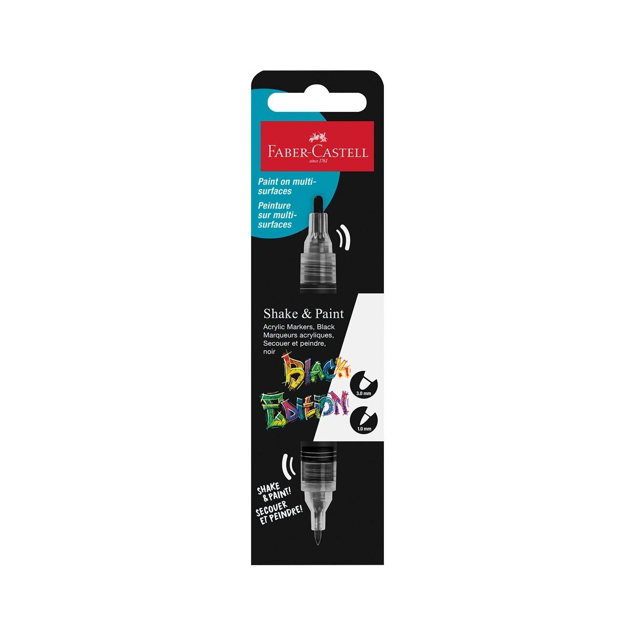 Faber-Castell Акрилен маркер Black Edition, черен | JAR Computers Faber-Castell Акрилен маркер Black Edition, черен