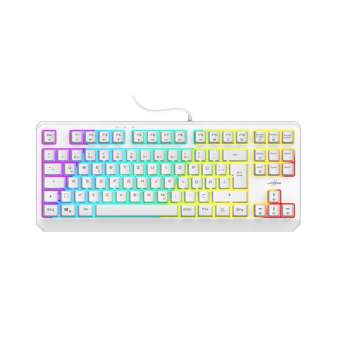 Hama Exodus 220 TKL клавиатура Игри USB QWERTZ Немски Бяла | JAR Computers Hama Exodus 220 TKL клавиатура Игри USB QWERTZ Немски Бяла