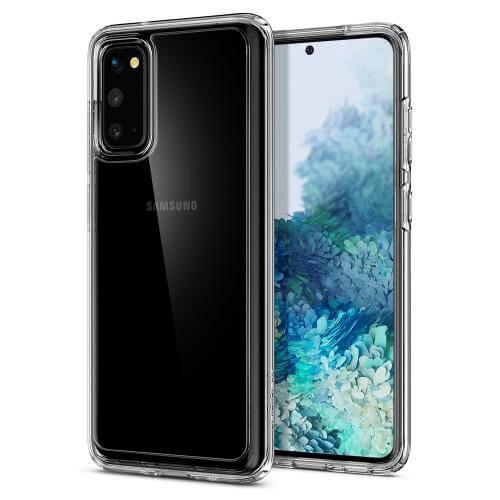 Хибриден кейс с висока степен на защита за Samsung Galaxy S20 - Spigen Crystal Hybrid Case (прозрачен) | JAR Computers Хибриден кейс с висока степен на защита за Samsung Galaxy S20 - Spigen Crystal Hybrid Case (прозрачен)