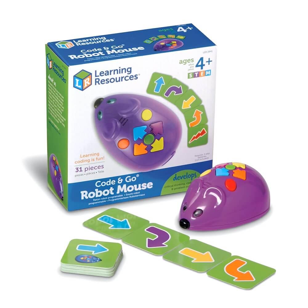 Интерактивен програмируем робот - Learning Resources Code And Go Robot Mouse (лилав) | JAR Computers Интерактивен програмируем робот - Learning Resources Code And Go Robot Mouse (лилав)