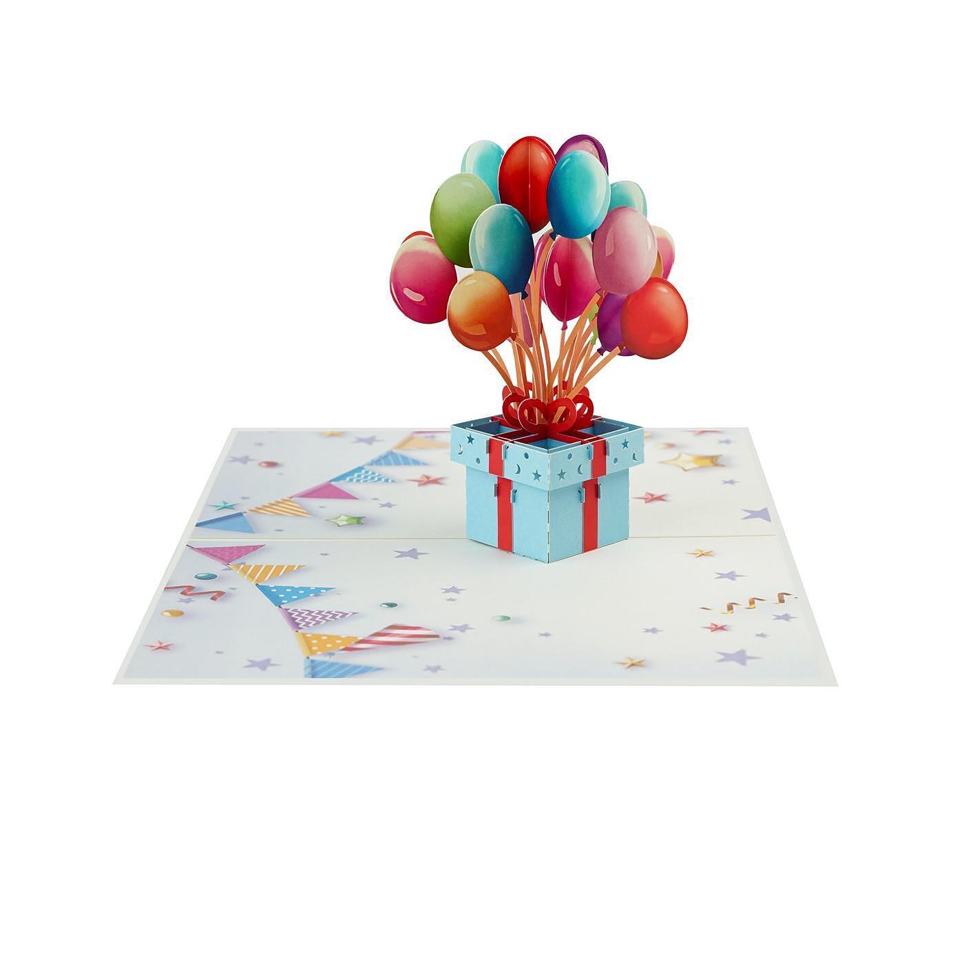 KIRIORI POP UP картичка „Изненада с балони“ | JAR Computers KIRIORI POP UP картичка „Изненада с балони“