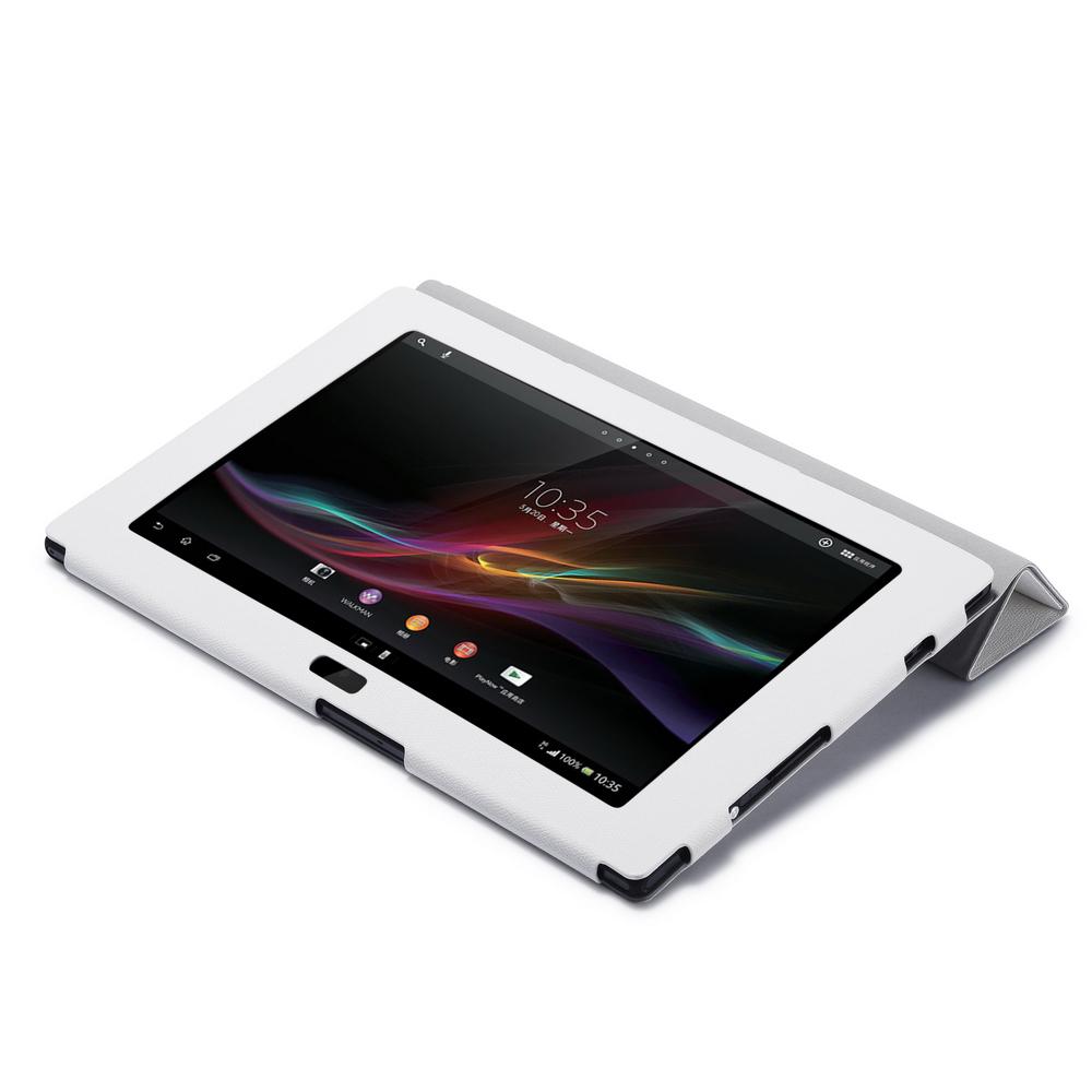 Кожен калъф и поставка за Sony Xperia Tablet Z - Gissar Book Rocky Case (бял) | JAR Computers Кожен калъф и поставка за Sony Xperia Tablet Z - Gissar Book Rocky Case (бял)