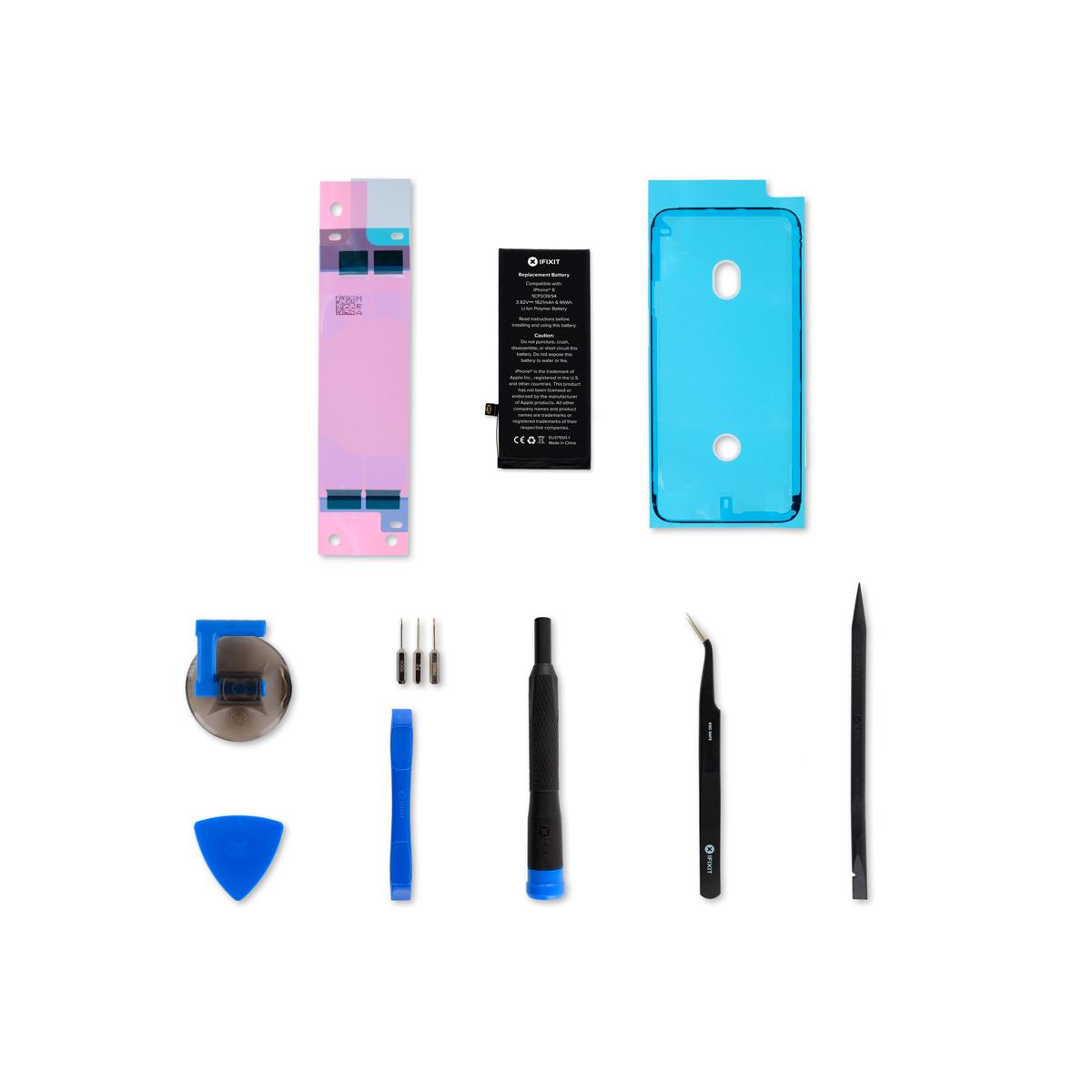 Комплект батерия и инструменти за смяна на батерията за iPhone 8 - iFixit iPhone 8 Replacement Battery Fix Kit | JAR Computers Комплект батерия и инструменти за смяна на батерията за iPhone 8 - iFixit iPhone 8 Replacement Battery Fix Kit