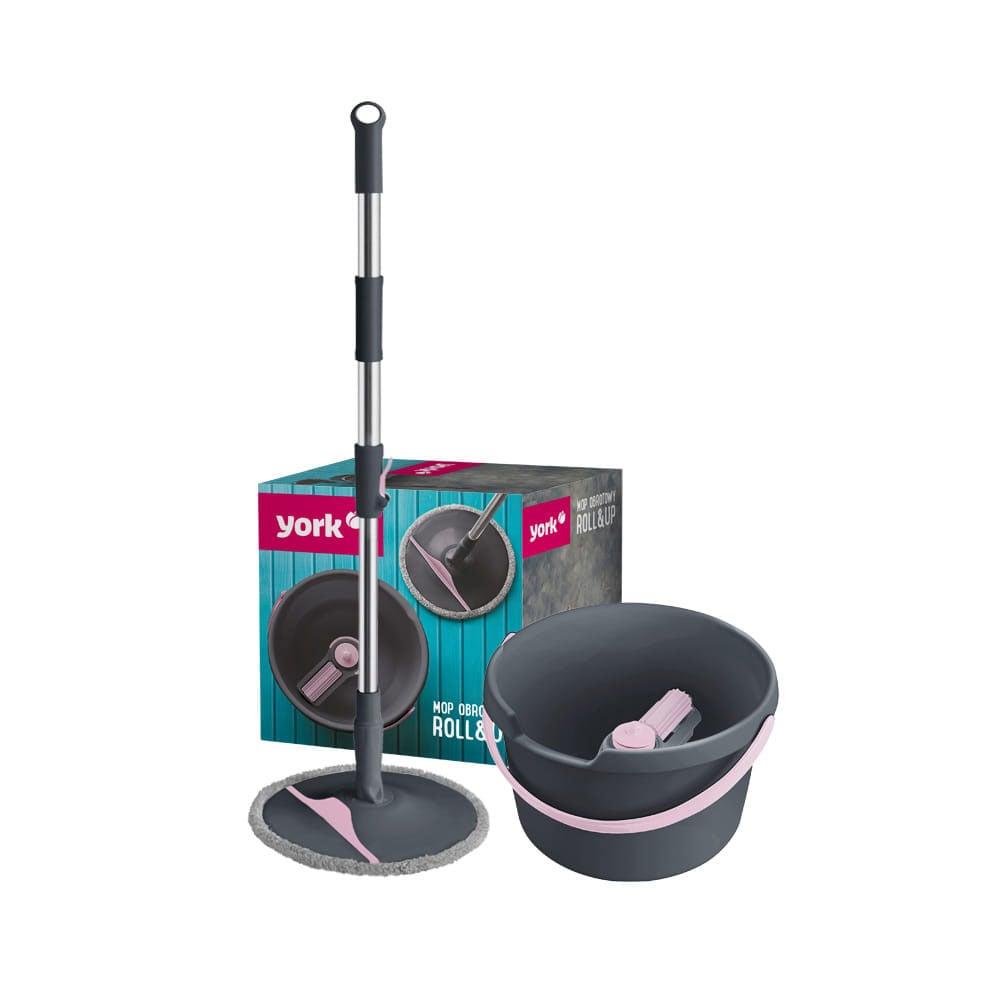 Комплект за почистване York Roll&Up - моп с дръжка и кофа, 5 l | JAR Computers Комплект за почистване York Roll&Up - моп с дръжка и кофа, 5 l