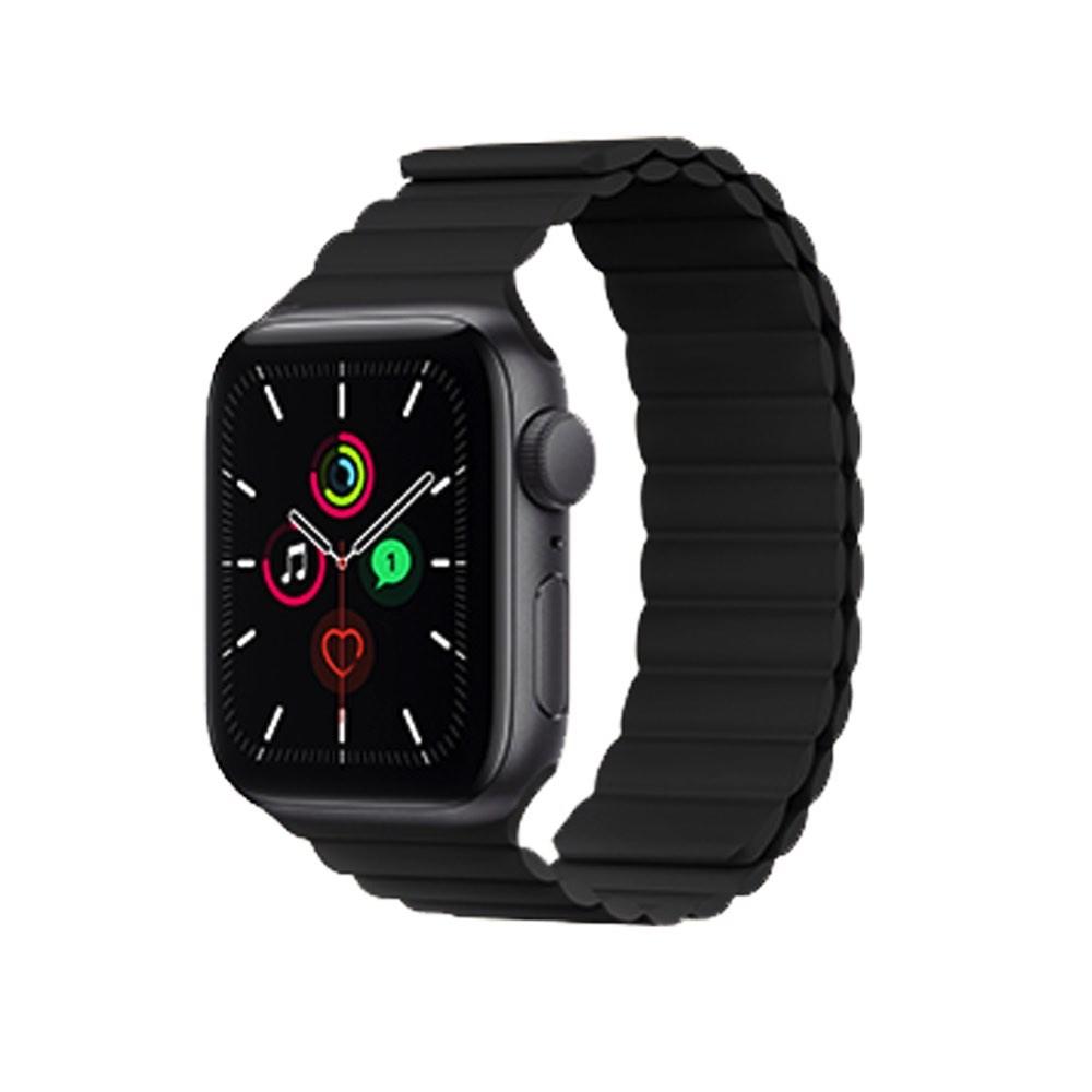 Магнитна силиконова каишка за Apple Watch 42мм, 44мм, 45мм, 46мм, Ultra, Ultra 2 49мм - Kingxbar Silicone Magnetic Band (черен) | JAR Computers Магнитна силиконова каишка за Apple Watch 42мм, 44мм, 45мм, 46мм, Ultra, Ultra 2 49мм - Kingxbar Silicone Magnetic Band (черен)