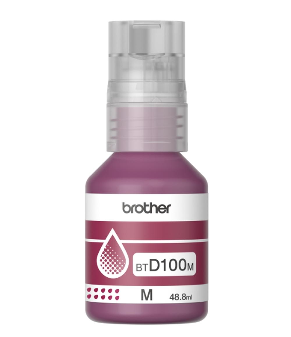 Мастилена бутилка Brother Magenta BT-D100M за MFC-T930DW/DCP-T830DW/T730DW/T530DW/T430W/T230, 5000к. | JAR Computers Мастилена бутилка Brother Magenta BT-D100M за MFC-T930DW/DCP-T830DW/T730DW/T530DW/T430W/T230, 5000к.
