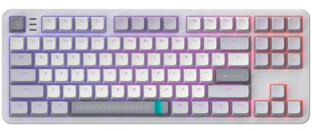Механична клавиатура Dark Project - ALU87A Daylight, G3MS Zircon Speed, RGB, сива/бяла | JAR Computers Механична клавиатура Dark Project - ALU87A Daylight, G3MS Zircon Speed, RGB, сива/бяла