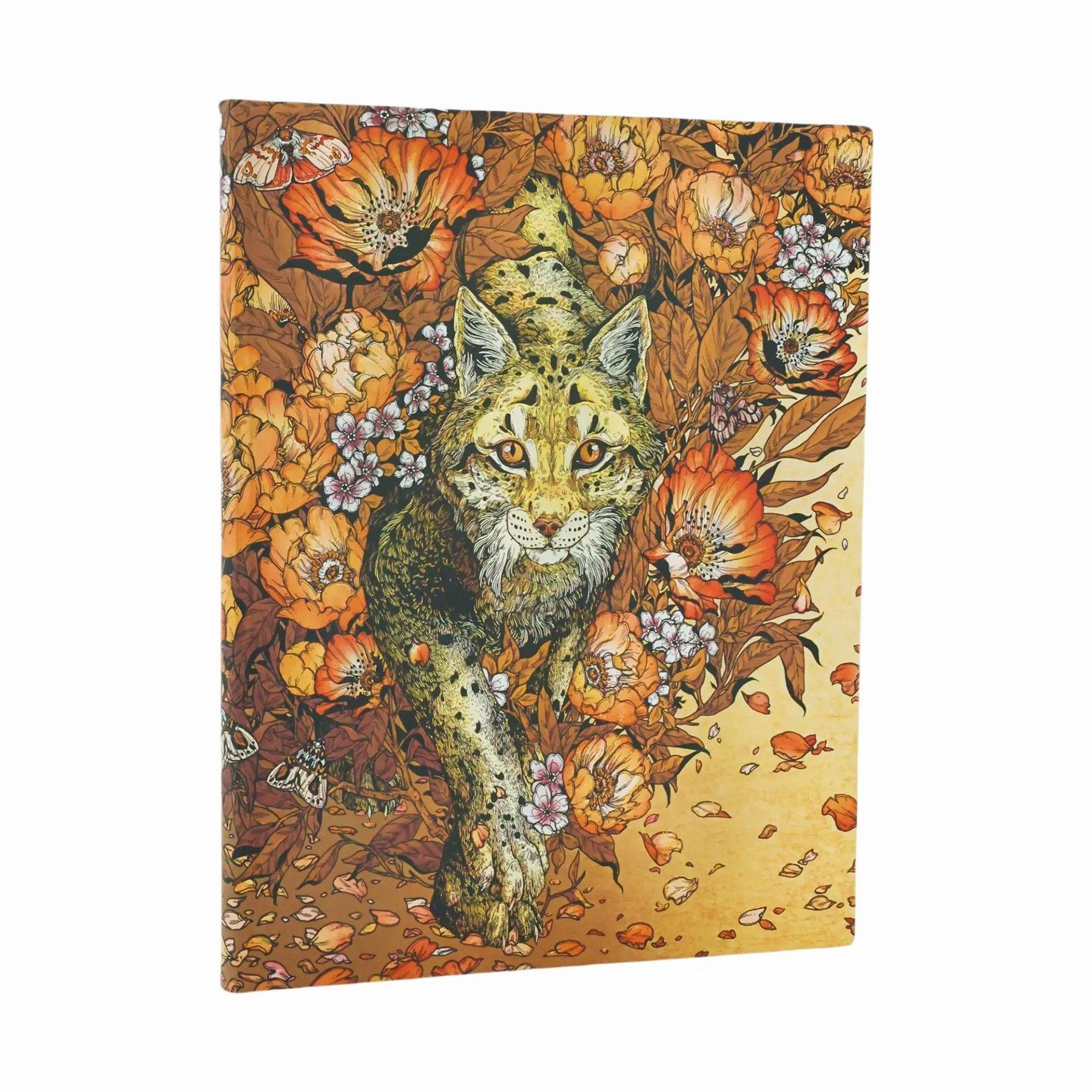 Paperblanks Тефтер Lynx Rising, Ultra, мека корица, широки редове, 88 листа