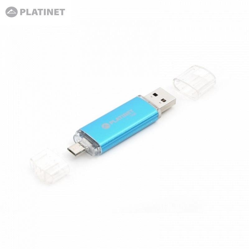 Platinet Android Pendrive USB 16GB - USB флаш памет и MicroUSB памет за компютри, смартфони и таблети (син) | JAR Computers Platinet Android Pendrive USB 16GB - USB флаш памет и MicroUSB памет за компютри, смартфони и таблети (син)