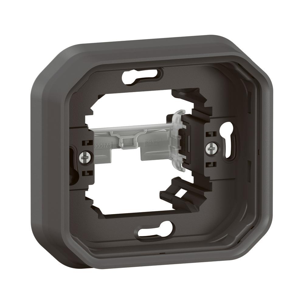 Рамка 1x скрит монтаж скоби IP55 Антрацит - Legrand Plexo New 069609L | JAR Computers Рамка 1x скрит монтаж скоби IP55 Антрацит - Legrand Plexo New 069609L