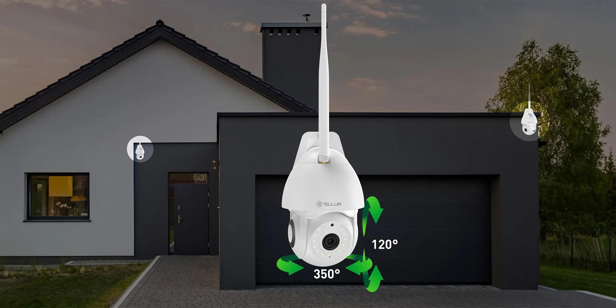 Tellur TLL331451 Wi-Fi Smart външна камера, UHD, PTZ, 3MP | JAR Computers Tellur TLL331451 Wi-Fi Smart външна камера, UHD, PTZ, 3MP