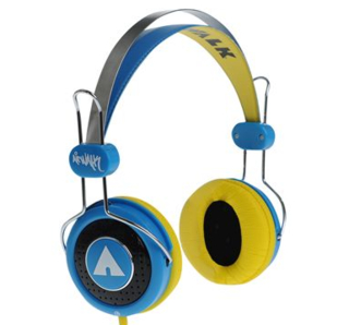 Слушалки с 3.5 мм аудио букса - Airwalk Headphones (син-жълт) | JAR Computers Слушалки с 3.5 мм аудио букса - Airwalk Headphones (син-жълт)