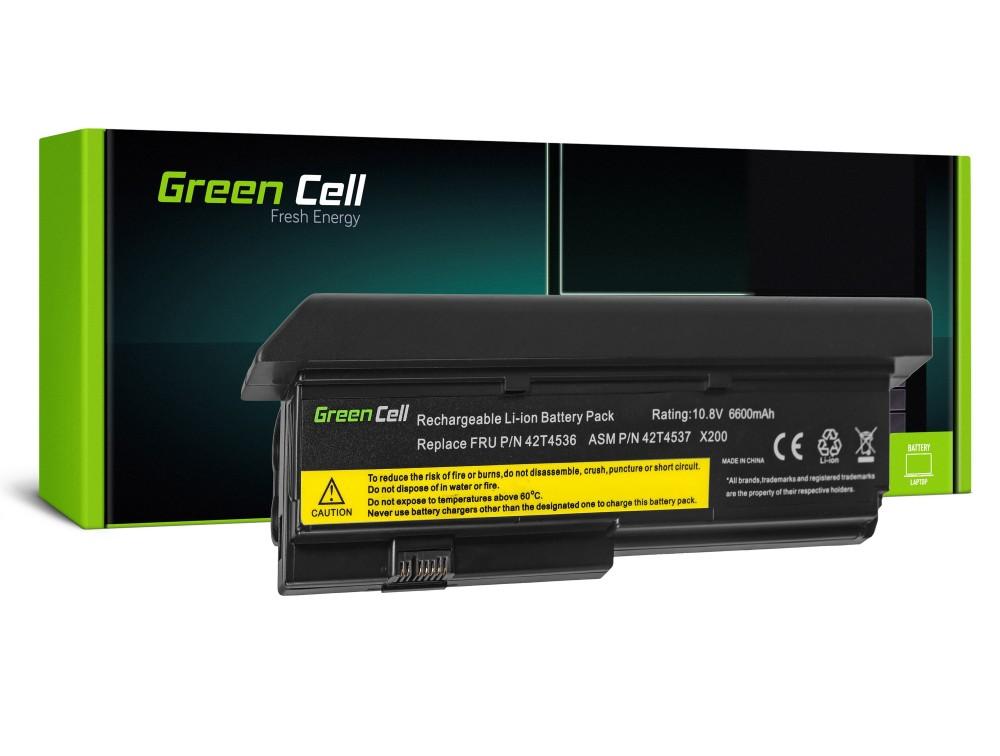 Батерия за лаптоп GREEN CELL, IBM Lenovo ThinkPad X200 X201 X201i 42T4534, 10.8V, 6600mAh | JAR Computers Батерия за лаптоп GREEN CELL, IBM Lenovo ThinkPad X200 X201 X201i 42T4534, 10.8V, 6600mAh