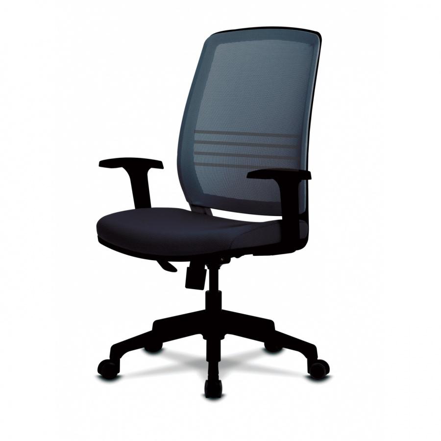 Ергономичен работен стол DAWON COBI, мрежа и дамaска, черна PP база, 2D подлaкътници, черен | JAR Computers Ергономичен работен стол DAWON COBI, мрежа и дамaска, черна PP база, 2D подлaкътници, черен