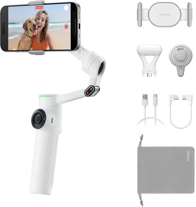 Insta360 Flow 2 Pro Стабилизатор на камера на смартфон Бяла | JAR Computers Insta360 Flow 2 Pro Стабилизатор на камера на смартфон Бяла