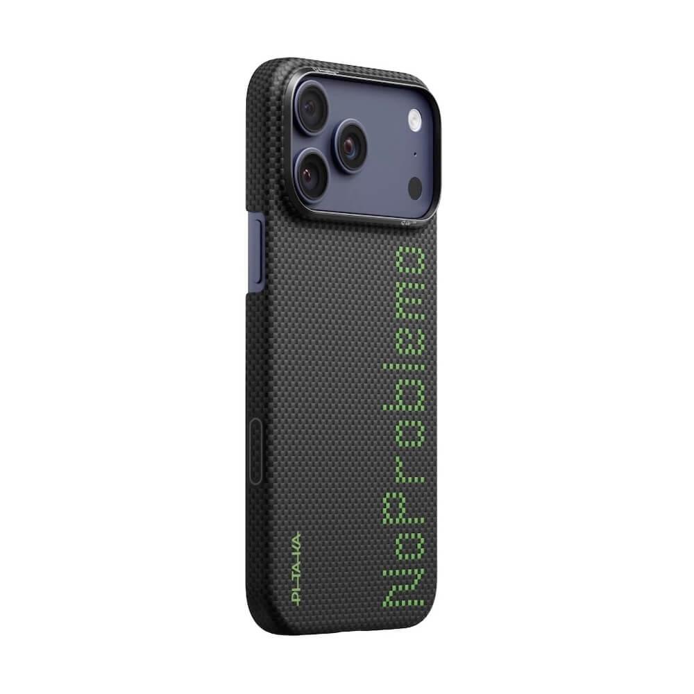 Кевларен кейс с MagSafe за iPhone 17 Pro - Pitaka Aries NoProblemo Ultra Slim Aramid Fiber Case | JAR Computers Кевларен кейс с MagSafe за iPhone 17 Pro - Pitaka Aries NoProblemo Ultra Slim Aramid Fiber Case