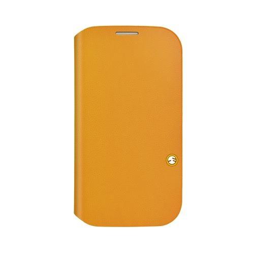 Кожен кейс с магнитна закопчалка за Samsung Galaxy S4 i9500 - SwitchEasy Flip (оранжев) | JAR Computers Кожен кейс с магнитна закопчалка за Samsung Galaxy S4 i9500 - SwitchEasy Flip (оранжев)