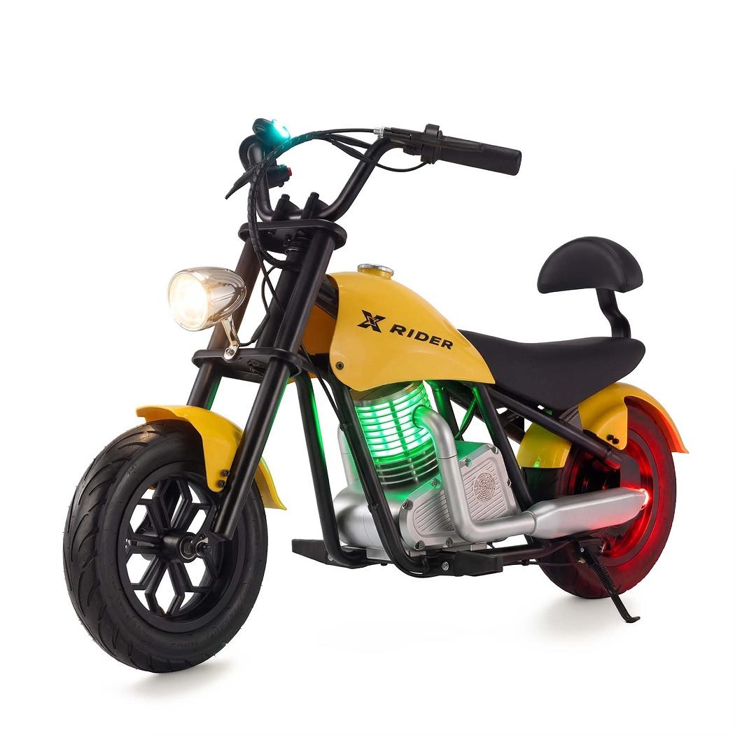 Manta Електрически мотоциклет за деца XRIDER XRMM001K12 Cruiser 12 Pro, високоговорител, RGB светлини, дим | JAR Computers Manta Електрически мотоциклет за деца XRIDER XRMM001K12 Cruiser 12 Pro, високоговорител, RGB светлини, дим