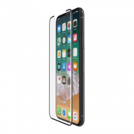 Стъклено защитно покритие за целия дисплей на iPhone 11 Pro, iPhone XS, iPhone X - Belkin ScreenForce TemperedCurve Screen Protection (прозрачен-черен) | JAR Computers Стъклено защитно покритие за целия дисплей на iPhone 11 Pro, iPhone XS, iPhone X - Belkin ScreenForce TemperedCurve Screen Protection (прозрачен-черен)