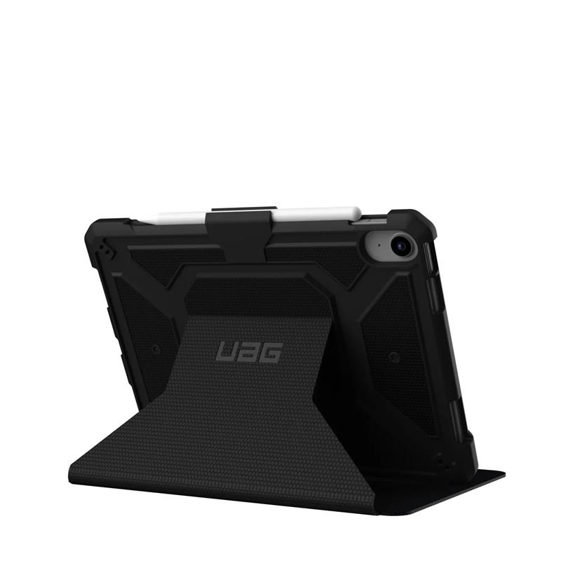 Urban Armor Gear Metropolis Case - удароустойчив хибриден кейс от най-висок клас за iPad 10 (2022) (черен)