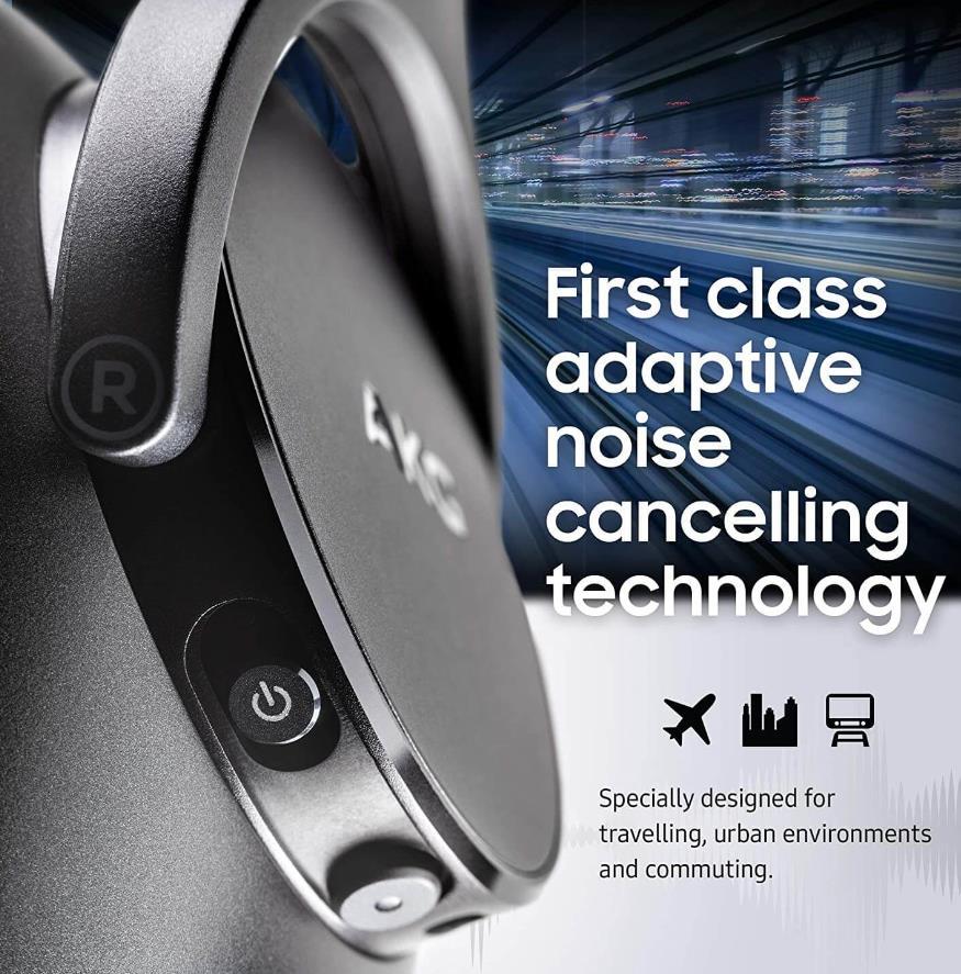 Аудиофилски безжични слушалки за смартфони и мобилни устройства - Samsung AKG N700 NC Wireless Bluetooth Over-Ear (черен) | JAR Computers Аудиофилски безжични слушалки за смартфони и мобилни устройства - Samsung AKG N700 NC Wireless Bluetooth Over-Ear (черен)