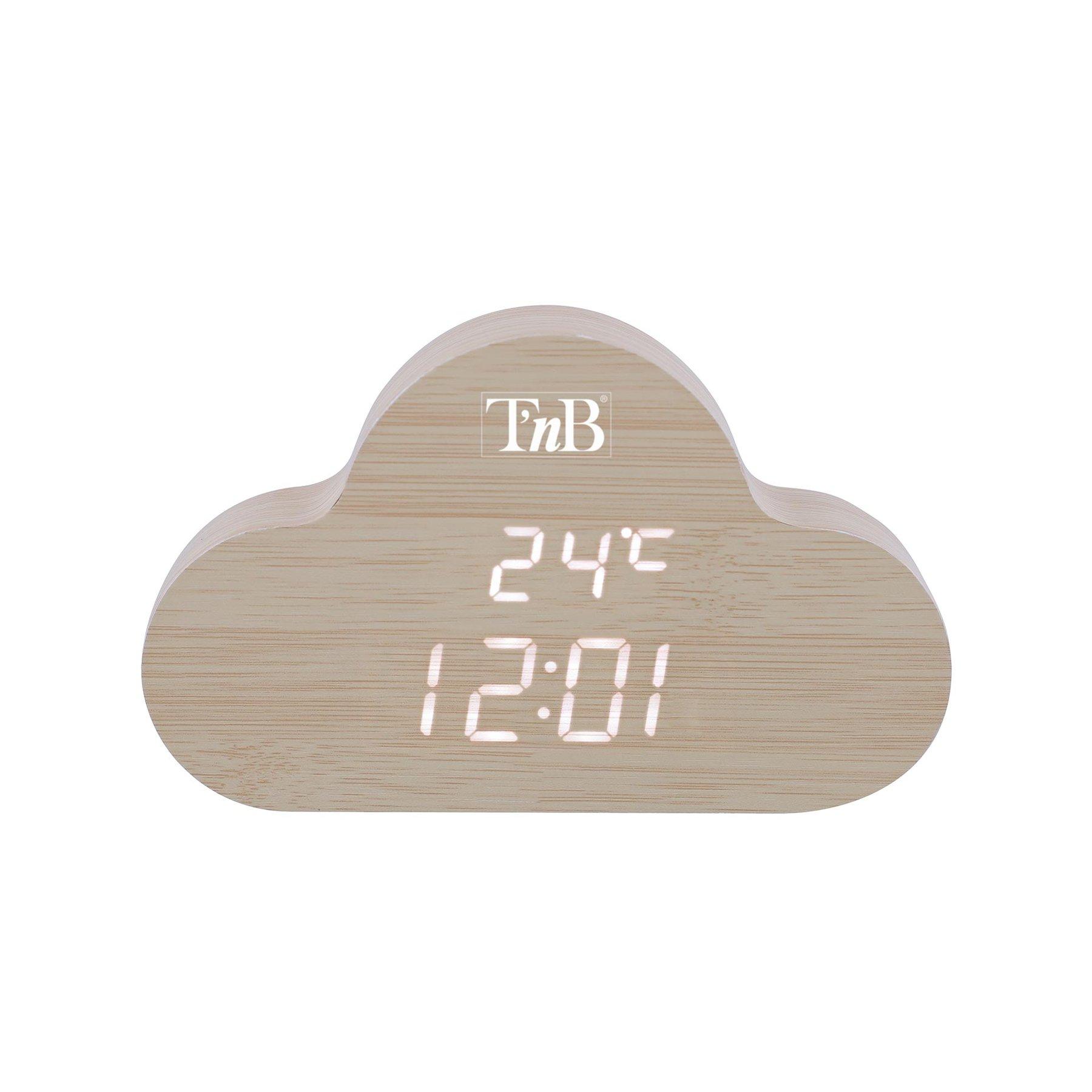 Часовник TNB Joy Cloudy, електронен, LED | JAR Computers Часовник TNB Joy Cloudy, електронен, LED