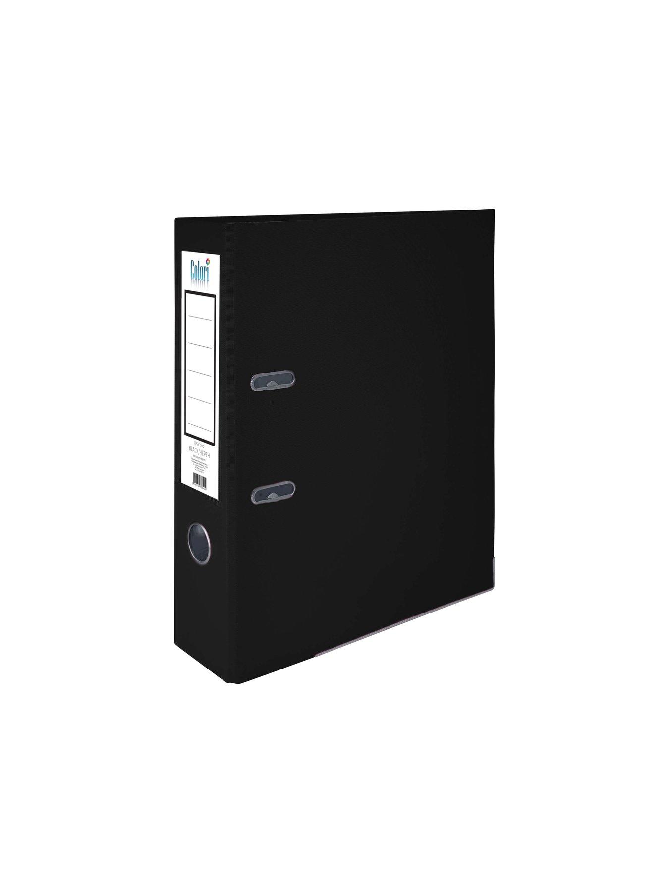 Colori Класьор, 8 cm, PP, с метален кант, черен | JAR Computers Colori Класьор, 8 cm, PP, с метален кант, черен