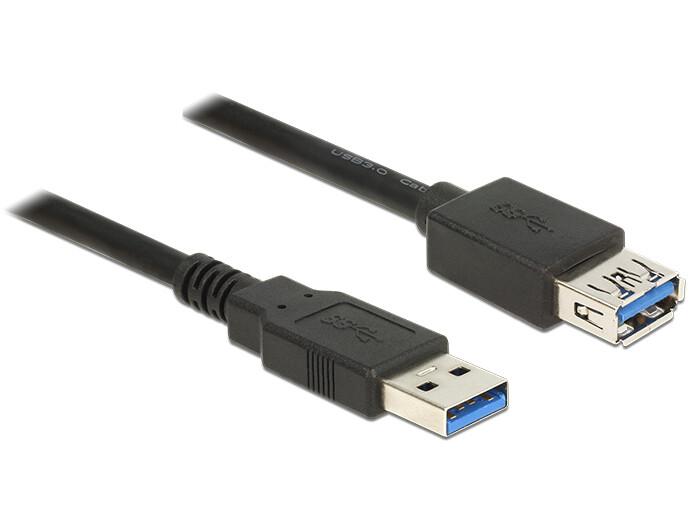 DeLOCK 85056 USB кабел USB 3.2 Gen 1 (3.1 Gen 1) 2 м USB A 5 Гбит/с Черен