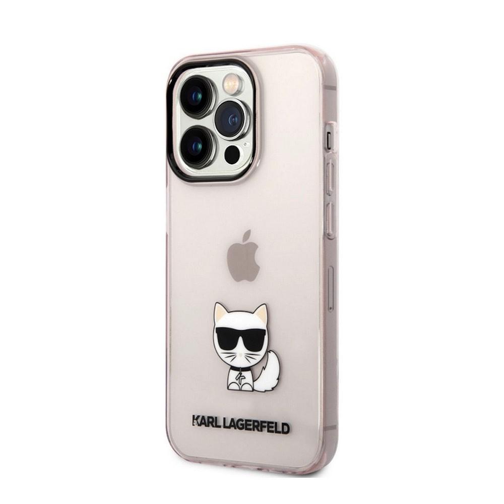 Дизайнерски кейс с висока защита за iPhone 14 Pro - Karl Lagerfeld Choupette Logo Case (розов-прозрачен) | JAR Computers Дизайнерски кейс с висока защита за iPhone 14 Pro - Karl Lagerfeld Choupette Logo Case (розов-прозрачен)