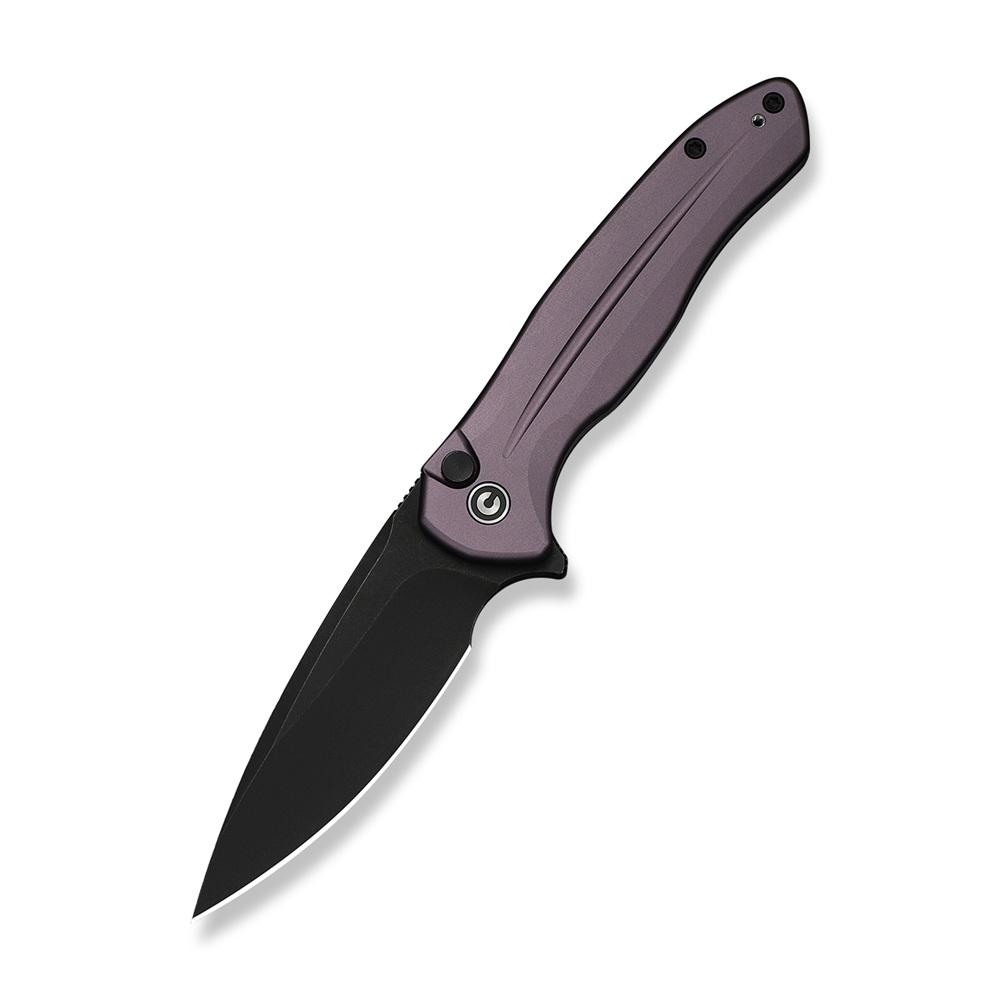Джобен нож CIVIVI Button Lock Kitefin Purple Aluminum | JAR Computers Джобен нож CIVIVI Button Lock Kitefin Purple Aluminum