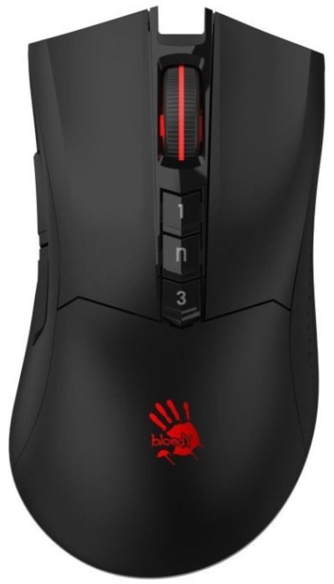 Гейминг мишка A4Tech - Bloody R90 Plus Stone Black, оптична, безжична, черна | JAR Computers Гейминг мишка A4Tech - Bloody R90 Plus Stone Black, оптична, безжична, черна