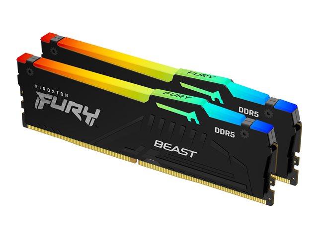 KINGSTON 16GB 6000MT/s DDR5 CL30 DIMM Kit of 2 FURY Beast RGB EXPO