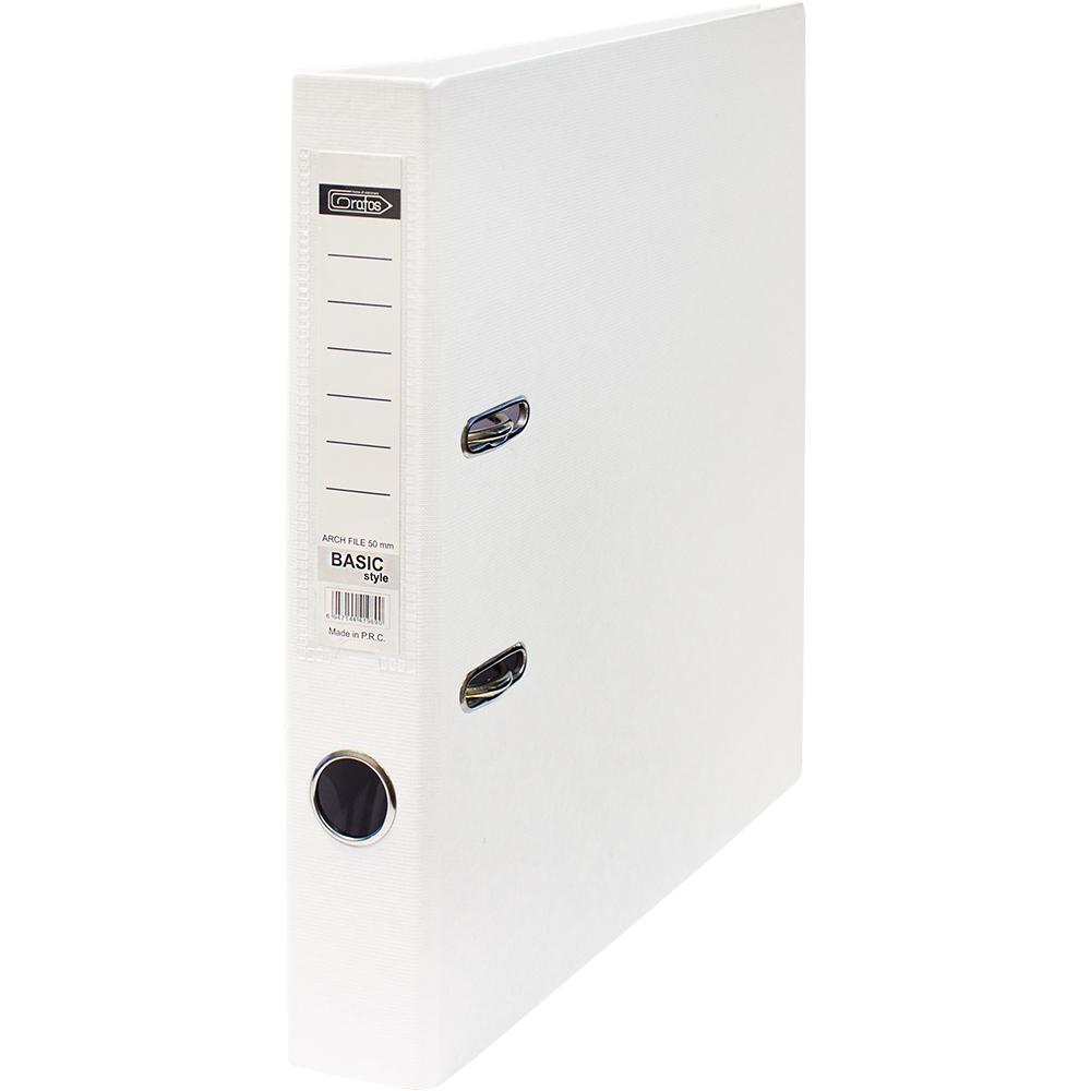 Класьор GRAFOS BASIC PP A4 5см бял | JAR Computers Класьор GRAFOS BASIC PP A4 5см бял